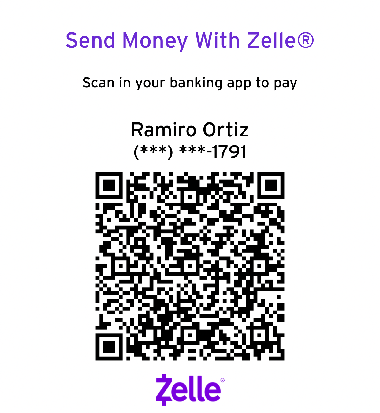 Zelle QR Code